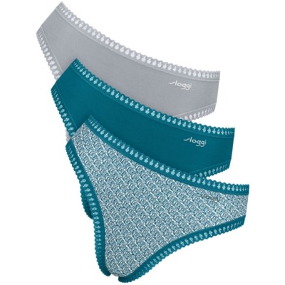 ΣΛΙΠΑΚΙ SLOGGI GO CRUSH HIGH LEG  ΕΜΠΡΙΜΕ/ΠΕΤΡΟΛ/ΓΚΡΙ 3 ΤΕΜ 