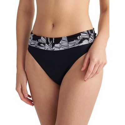 ΜΑΓΙΟ BLU4U 'BLACK LEAVES' ’ BIKINI SLIP