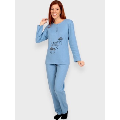 ΠΥΤΖΑΜΑ ΓΥΝ ΙΝΤΕΡΛΟΚ LYDIA SWEET DREAMS ΣΙΕΛ