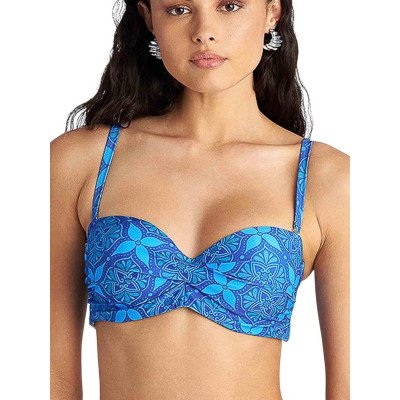ΜΑΓΙΟ BLU4U BLUE IKAT STRAPLESS CUP D