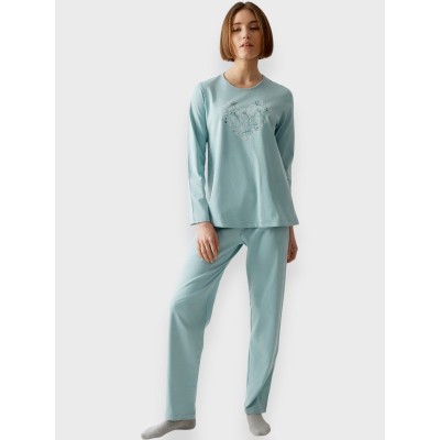 ΠΥΤΖΑΜΑ ΒΑΜΒΑΚΕΡΗ MINERVA HEART SAGE GREEN