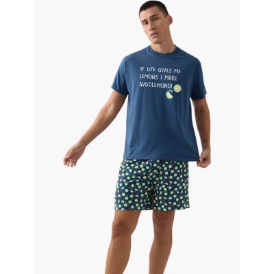 ΠΥΤΖΑΜΑ LEMON MINERVA  ΡΑΦ