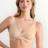 Σουτιέν Sloggi Βαμβακερό Basic Soft Bra Μπεζ