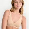 Σουτιέν Sloggi Βαμβακερό Basic Soft Bra Μπεζ - Image 4