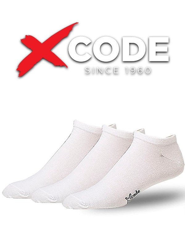 Αθλητικές κάλτσες Κοντές 3 ζεύγη Χcode Λευκό