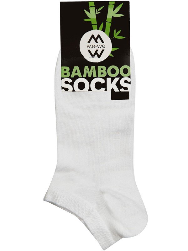 Κάλτσα Κοντή Bamboo MeWe Λευκό