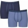 Boxer Sloggi Short 2 τεμ.  Σιέλ/Σκούρο μπλε