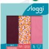 Sloggi 24/7 Weekend Tai V002 Μπορντώ/Print/Ανοιχτό ροζ - Image 4