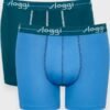 Boxer Sloggi Short 2 τεμ.  Πετρόλ/Σιέλ ανοικτό