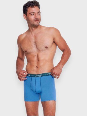 Boxer Sloggi Short 2 τεμ. Πετρόλ/Σιέλ ανοικτό - Image 5