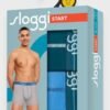 Boxer Sloggi Short 2 τεμ. Πετρόλ/Σιέλ ανοικτό - Image 2