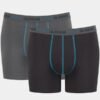 Boxer Sloggi Short 2 τεμ.  Γκρι σκούρο/Ανθρακί