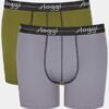 Boxer Sloggi Short 2 τεμ.  Λαδί/Γκρι