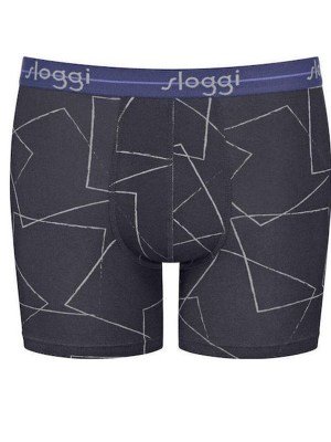 Boxer Sloggi Short 2 τεμ. Μπλε/Ανοιχτό Σιέλ - Image 3