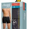 Boxer Sloggi Short 2 τεμ. Ανθρακί/Aνθρακί με σχέδιο - Image 2