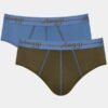 Slip Sloggi Midi 2 τεμ.  Χακί/Γαλάζιο