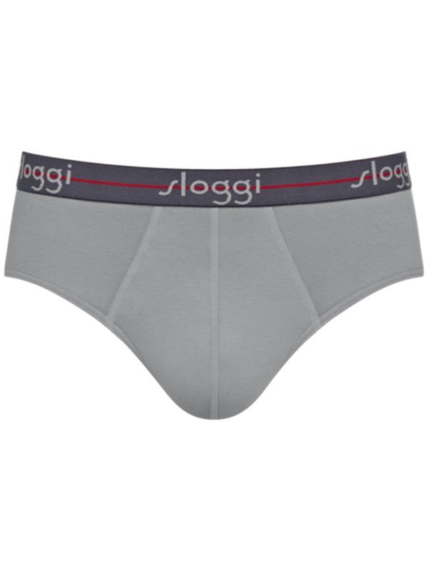 Slip Sloggi Midi 2 τεμ. Ανθρακί/Γκρι ανοικτό - Image 2