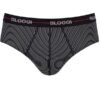 Slip Sloggi Midi 2 τεμ. Μαύρο/Ριγέ - Image 3