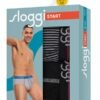 Slip Sloggi Midi 2 τεμ. Μαύρο/Ριγέ - Image 6
