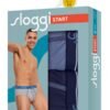 Slip Sloggi Midi 2 τεμ. Σιέλ/Σκούρο μπλε - Image 3