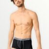 Boxer Sloggi Hipster 2 τεμ. Μαύρο/Γκρι μελανζέ - Image 5