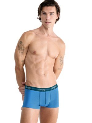 Boxer Sloggi Hipster 2 τεμ. Πετρόλ/Σιέλ - Image 4