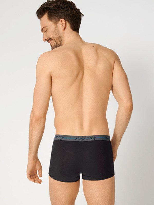 Boxer Sloggi Hipster 2 τεμ. Γκρι σκούρο/Ανθρακί - Image 4
