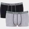 Boxer Sloggi Hipster 2 τεμ.  Μαύρο/Γκρι μελανζέ