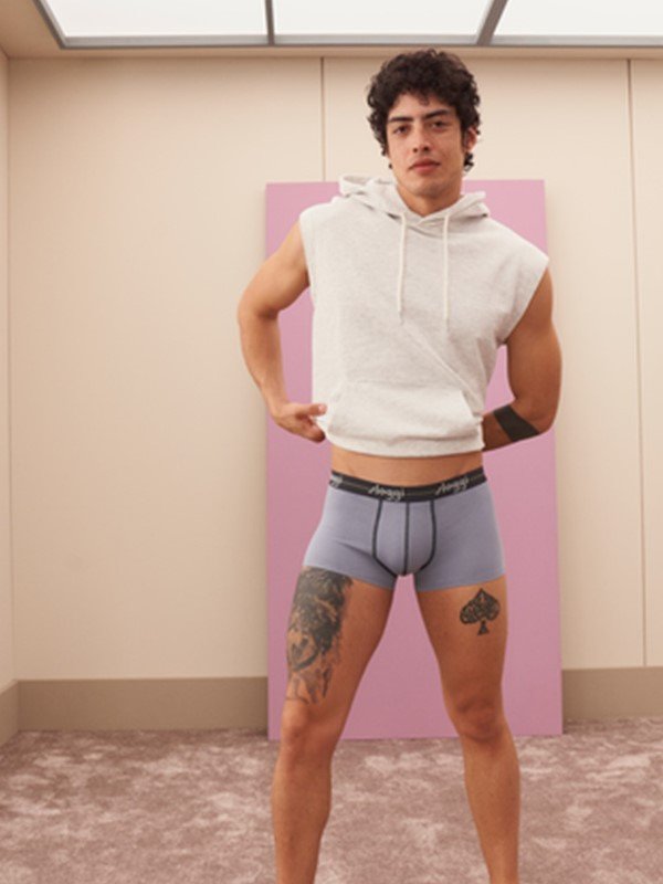 Boxer Sloggi Hipster 2 τεμ. Λαδί/Γκρι - Image 2