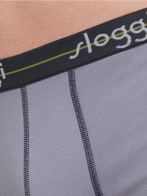 Boxer Sloggi Hipster 2 τεμ. Λαδί/Γκρι - Image 3