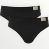 Slip Sloggi Go Natural 2 τεμ.  Μαύρο/Μαύρο