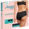 Sloggi Microfibre Short Χωρίς Ραφές 2 τεμ. Μαύρο