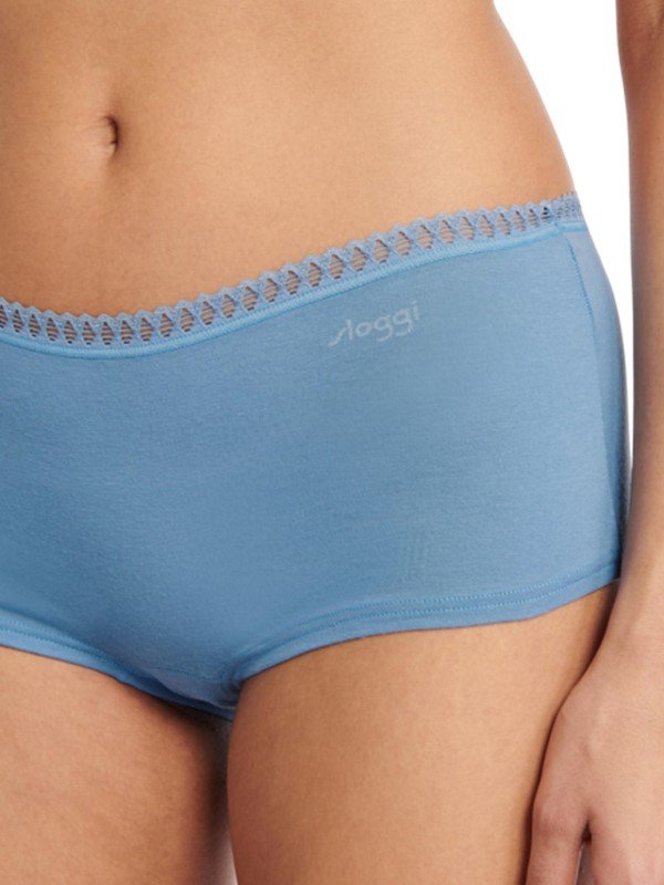 Sloggi Go Crush Short 3 τεμ. M010 Μπλε εμπριμέ/Πράσινο/Ραφ - Image 6