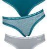 Sloggi Go Crush Mini 3 τεμ. V022  Πετρόλ/Γκρι/Εμπριμέ
