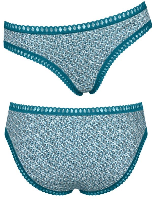 Sloggi Go Crush Mini 3 τεμ. V022 Πετρόλ/Γκρι/Εμπριμέ - Image 6