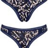 Sloggi Go Crush String 3 τεμ. M008 Μπλε/Εμπριμέ/Μαύρο - Image 7