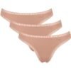 Sloggi Go Crush String 3 τεμ. 00ME  Μπεζ/Μπεζ/Μπεζ
