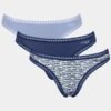 Sloggi Go Crush String 3 τεμ. V003 Μαρίν/Σιέλ/Εμπριμέ