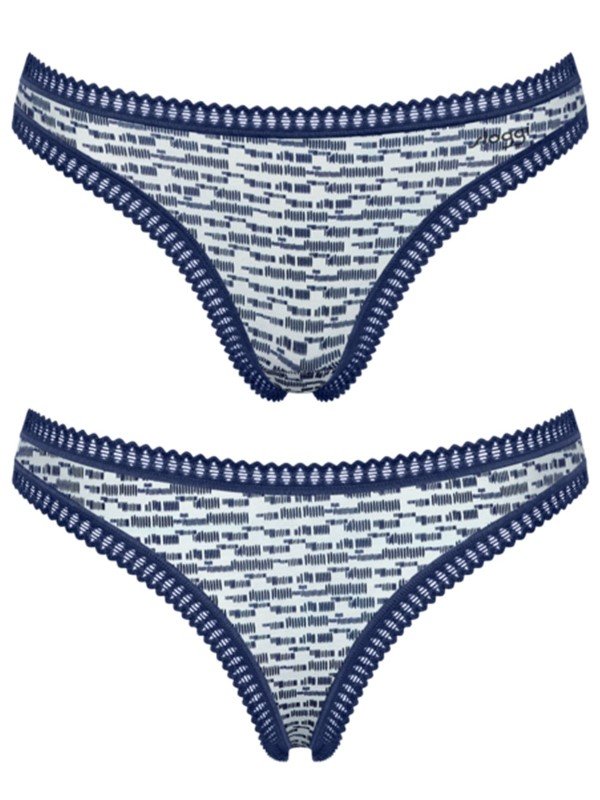 Sloggi Go Crush String 3 τεμ. V003 Μαρίν/Σιέλ/Εμπριμέ - Image 5