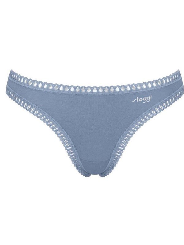 Sloggi Go Crush String 3 τεμ. V004 Μπλε All Over/Ροζ/Σιέλ - Image 4