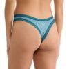 Sloggi Go Crush String 3 τεμ. V022 Πετρόλ/Γκρι/Εμπριμέ - Image 2