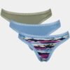 Sloggi Go Crush String 3 τεμ. M010  Λαδί/Σιέλ/Εμπριμέ