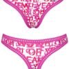 Sloggi Go Crush String 3 τεμ. M020 Φούξια/Λιλά/Εμπριμέ - Image 2