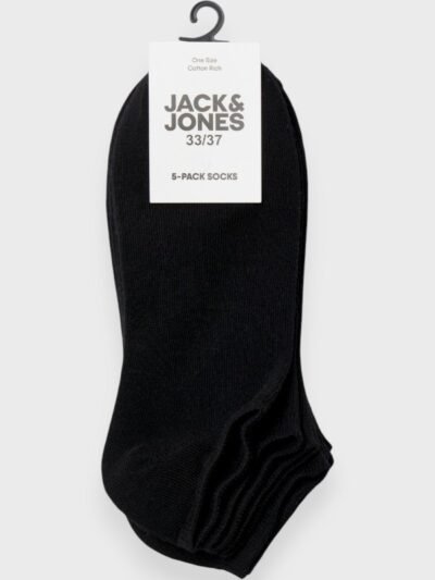 Alternative view of Κάλτσες Κοντές Βαμβακερές Jack & Jones 5 ζεύγη Μαύρο
