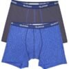 Boxer Sloggi Short 2 τεμ.  Ανθρακί/Μπλε ρουά