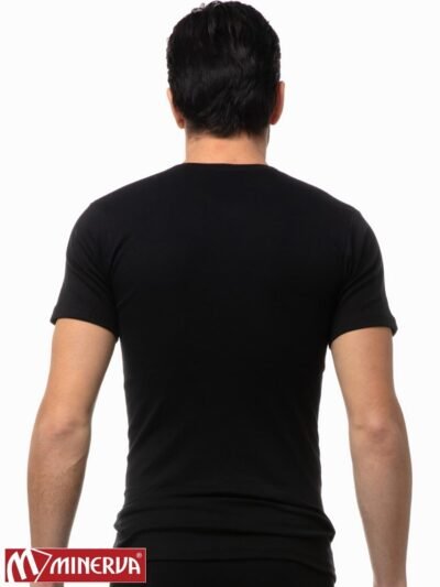 Alternative view of Φανέλα Μινέρβα με V λαιμουδιά Μαύρο