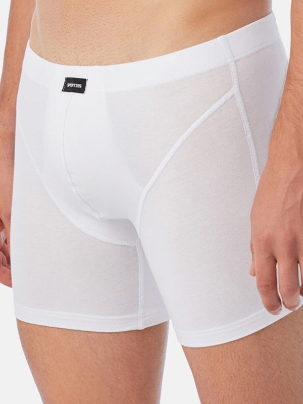 Boxer Μινέρβα Sporties Long 2 τεμ. Λευκό - Image 2
