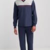 Πυζάμα Φούτερ Οδυσσεύ  Γκρι/Μαρίν