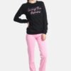 Πυζάμα Βαμβακερή Dreams  Μαύρο/Ροζ