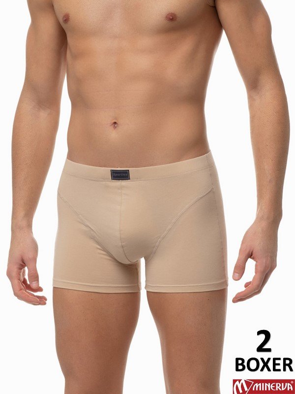 Boxer Μινέρβα Sporties 2 τεμ. Μπεζ